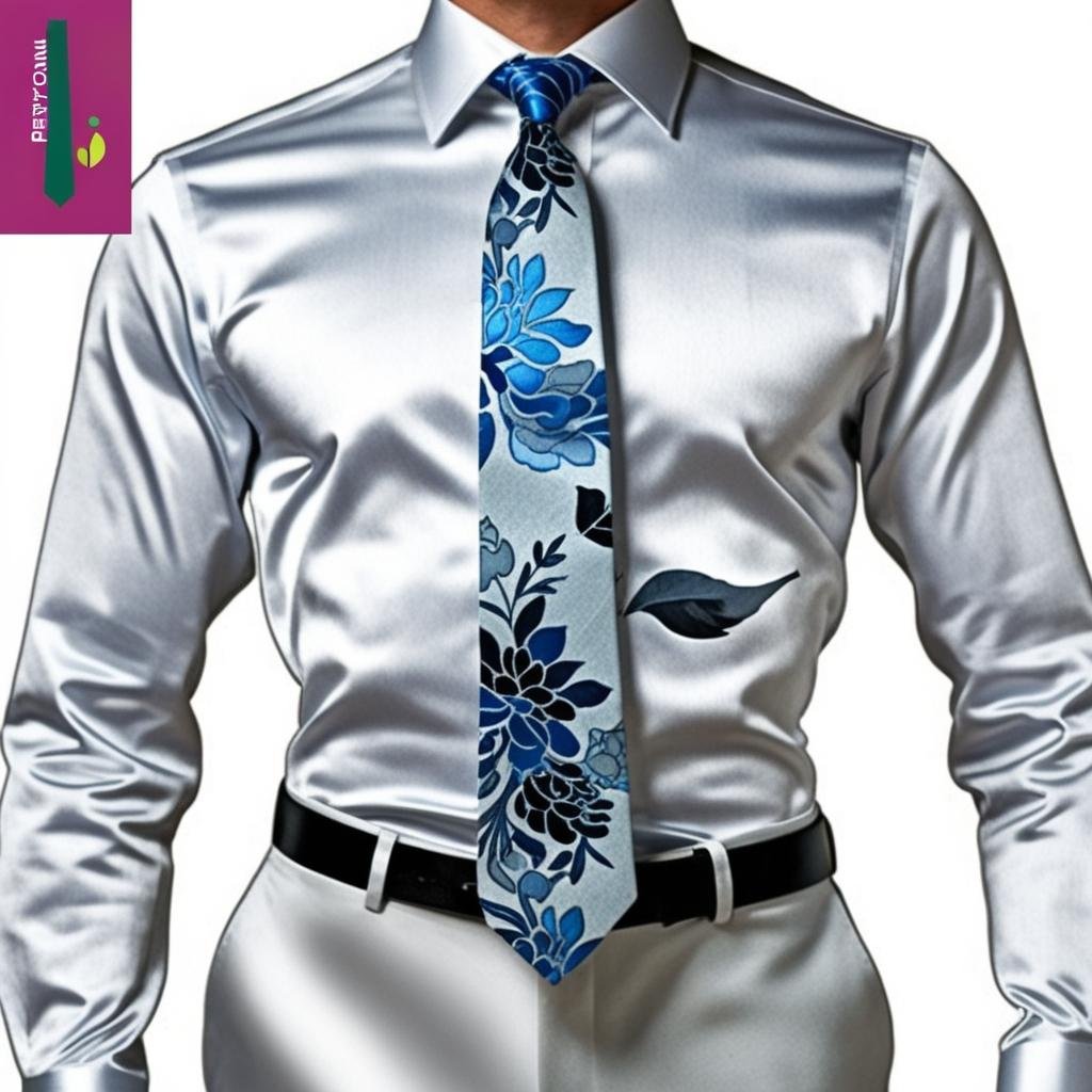 Blue-printed-flowered-TIE