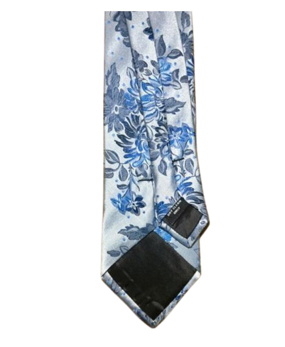 Blue-printed-flowered-TIE