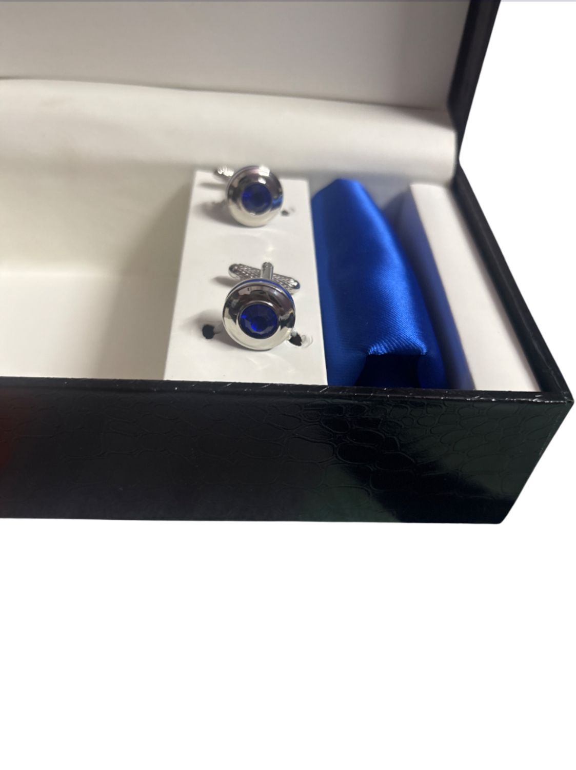 blue bubble set ( tie | pocket square | cufflinks)